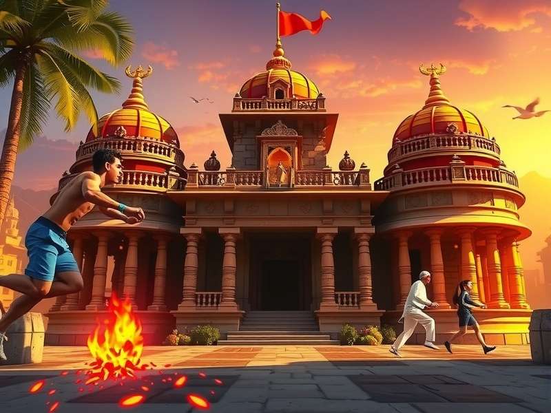 Temple Run on Crazy Games gameplay screenshot