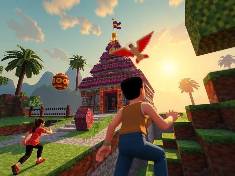 Temple Run 2 AN1 Minecraft for PC गेमप्ले