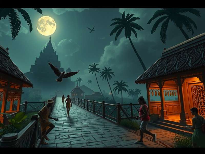 Temple Run 2011 gameplay screenshot showing character running from demons
