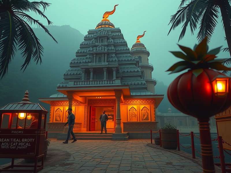Temple Run गेम में दवा ढूंढने का दृश्य