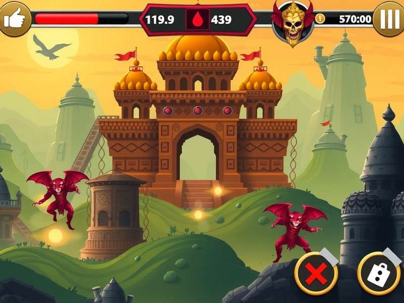 Temple Run Monster Drawing Game Interface