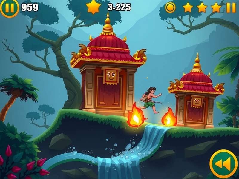 Temple Run Jungle Fall Gameplay Screenshot