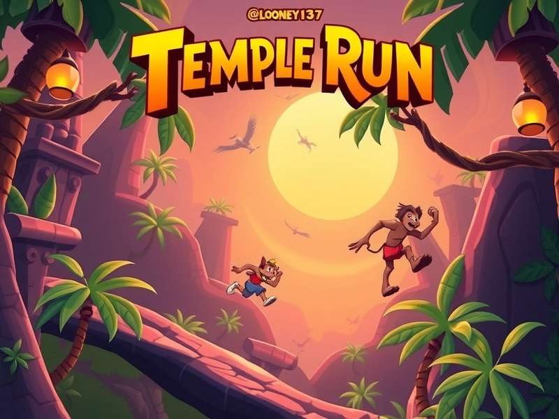Temple Run iGameplay1337 Looney Bin गेमप्ले