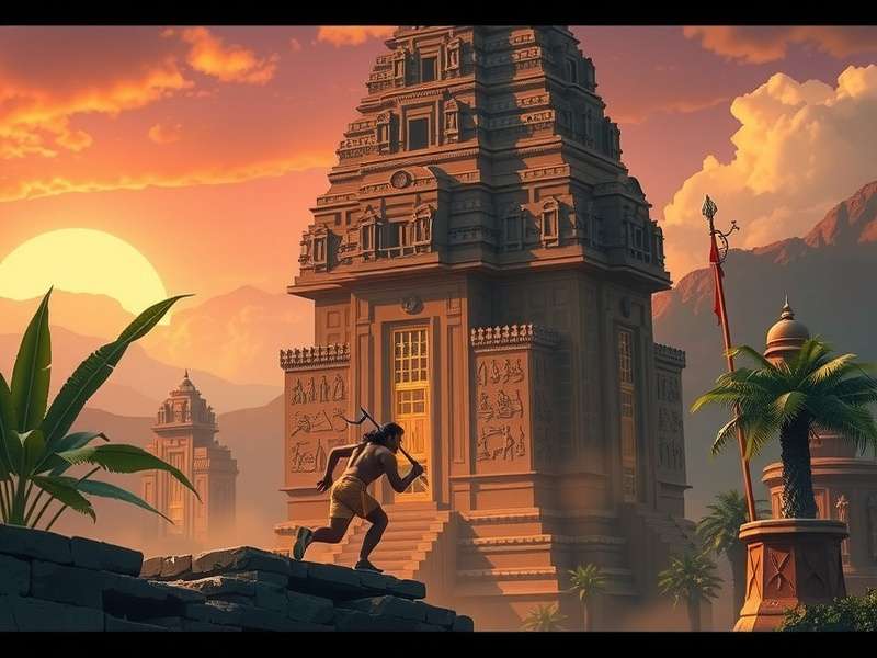 Temple Run Le Jeu D'echecs गेम इंटरफेस