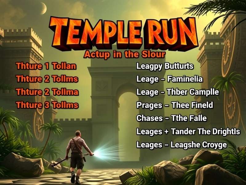 Temple Run: Lost Temple Movie Poster