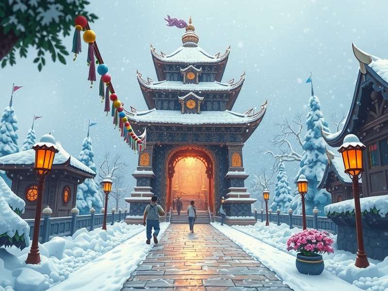 Temple Run Snow Pokimane Twitter गेमप्ले
