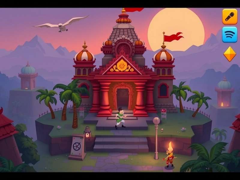 Temple Run Free Play Poki gameplay screenshot