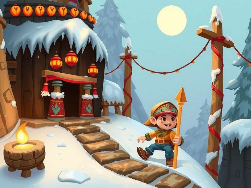 Guy Dangerous किरदार Temple Run 2 Winter Toyland में