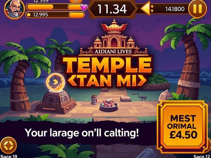 Temple Run Game Mixigaming gameplay screenshot