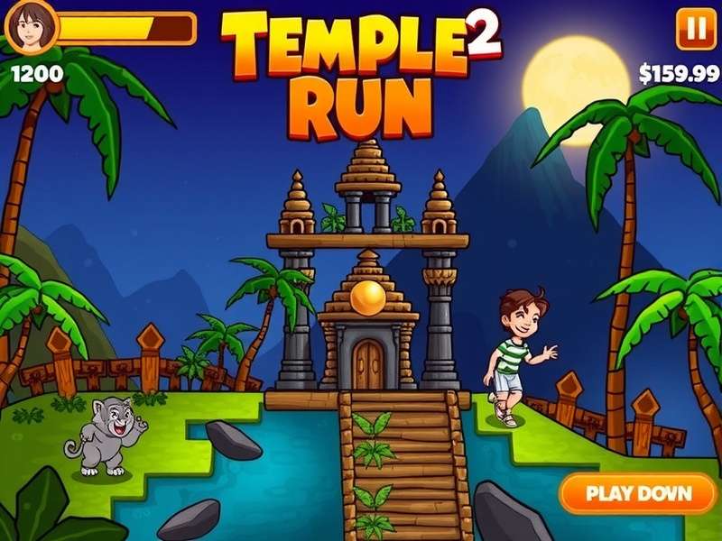 Temple Run 2 सुपर हेड स्टार्ट गेमप्ले
