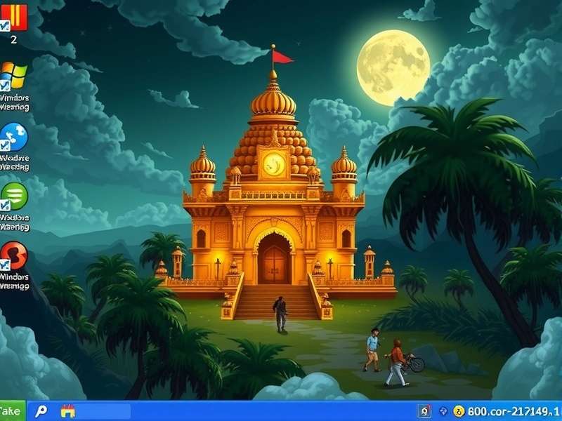 Temple Run Windows XP कंट्रोल्स