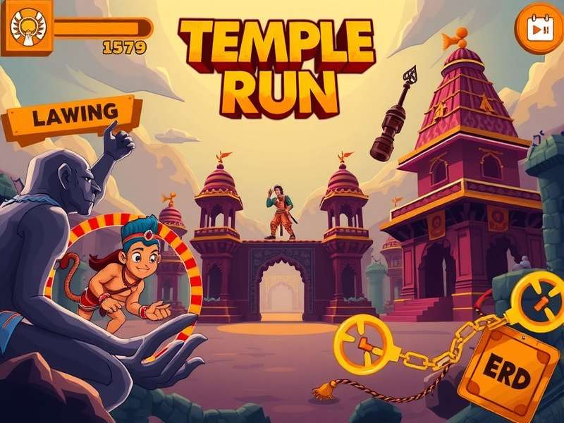 Temple Run Monster Drawing Game Screenshot