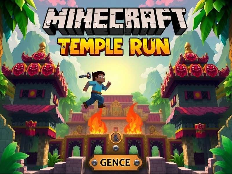 Minecraft Temple Run Gameplay