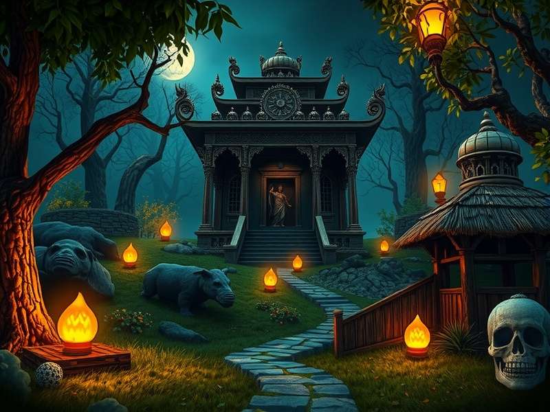 Temple Run 2 Haunted Harvest Map gameplay screenshot