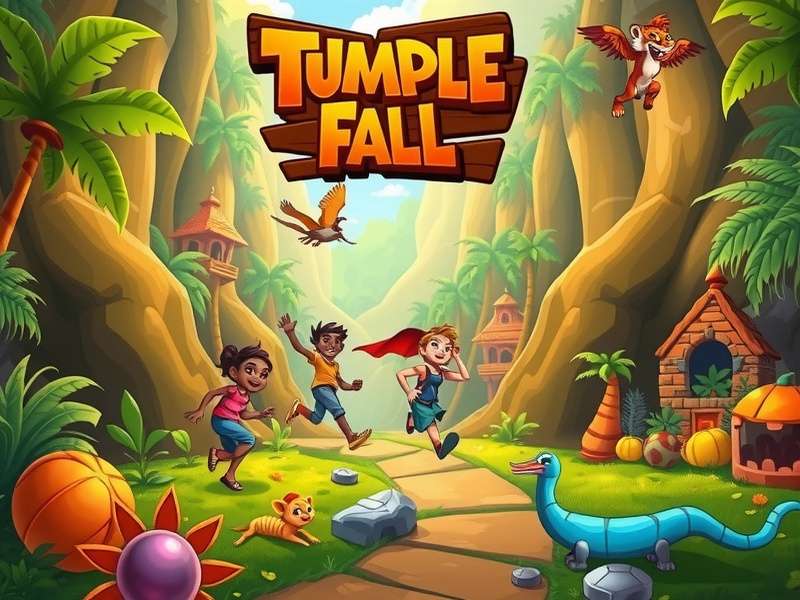 Temple Run Jungle Fall gameplay screenshot