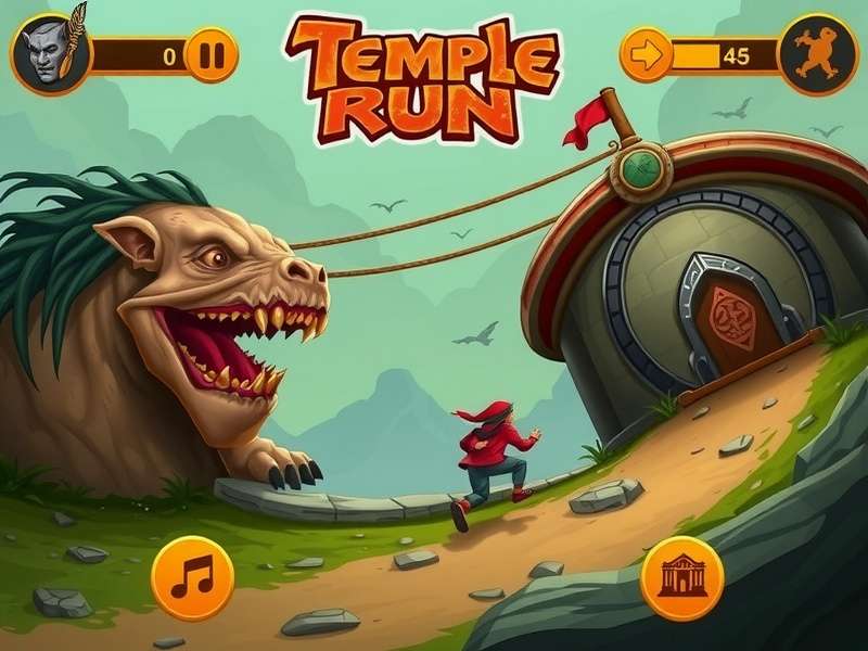 Temple Run Monster Soundboard App इंटरफेस