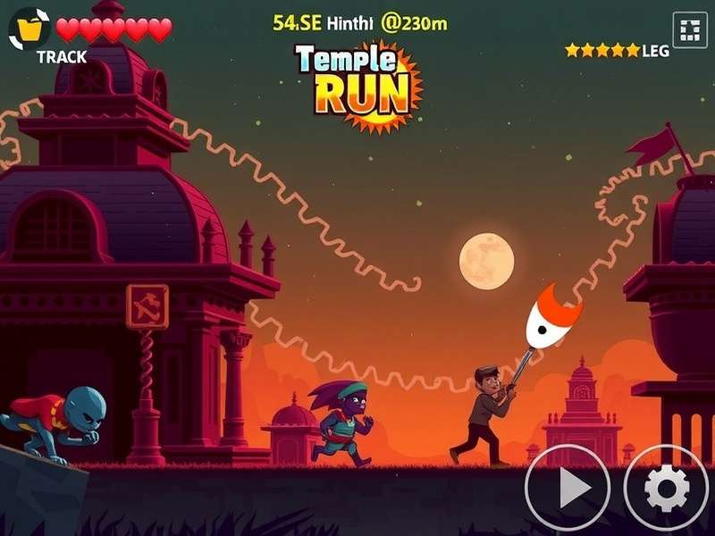 Chromebook पर Temple Run गेमप्ले