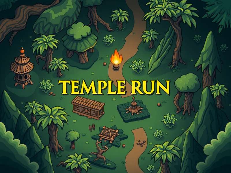 Temple Run Forest Game Map preview