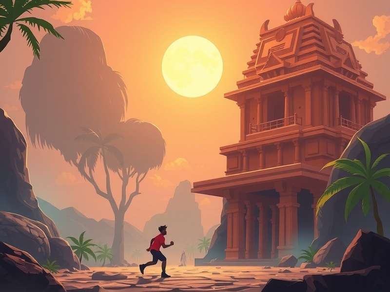 Temple Run Tamil Game Screenshot