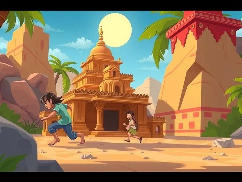 Temple Run Cartoon Game Characters