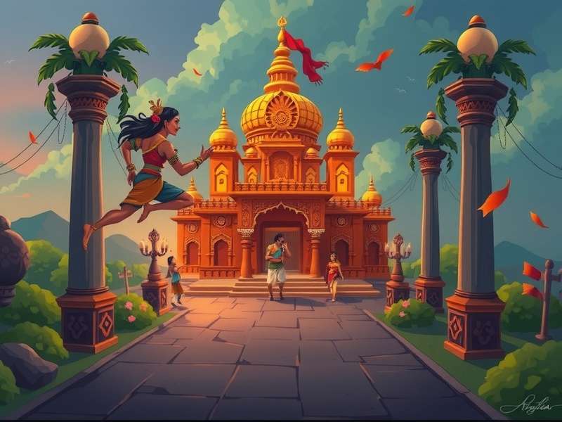 Temple Run Animation Idolmaster Gameplay