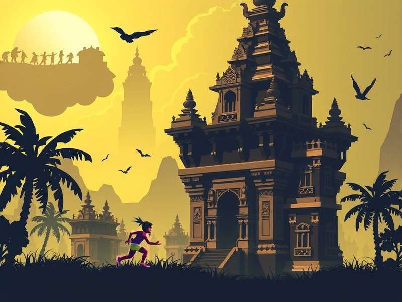 Temple Run 2 gameplay screenshot 1366x768 resolution