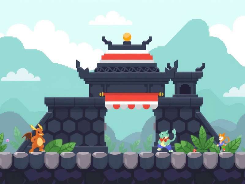 Temple Run GBA Pokemon Game Screenshot