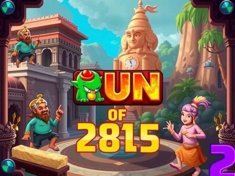 Temple Run 2 में सिक्के कलेक्ट करते हुए किरदार