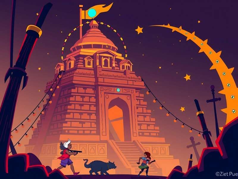 Temple Run Death Scene Illustration
