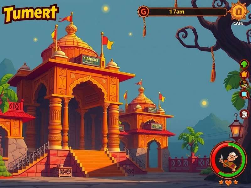 Temple Run Game Mixi Gaming gameplay screenshot