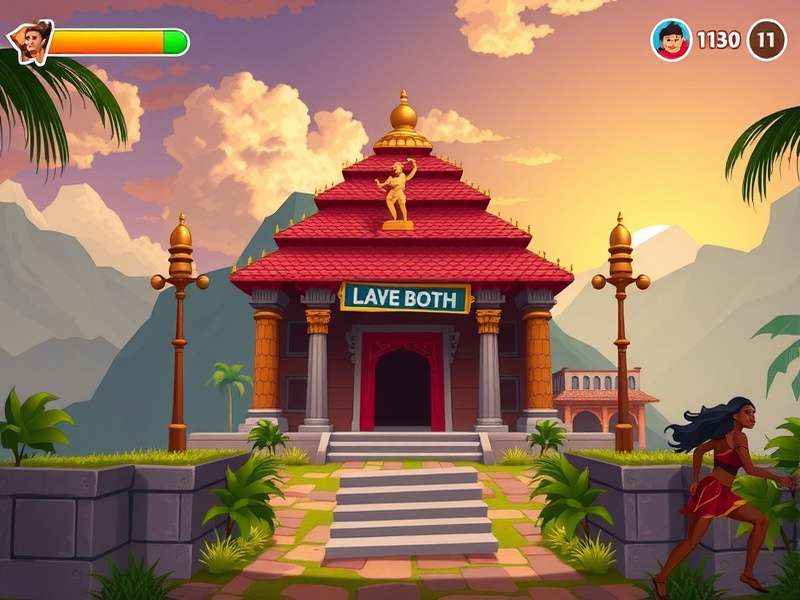 Temple Run Game Interface Screenshot