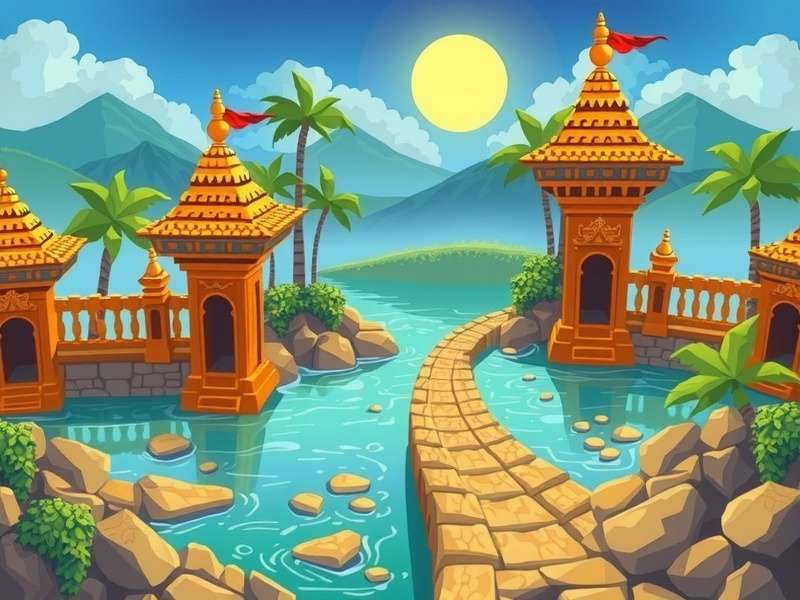 Temple Run Game Water Sort gameplay screenshot