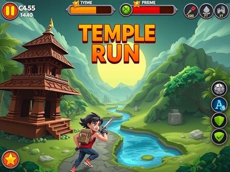 Temple Run 1 Gameplay Screenshot
