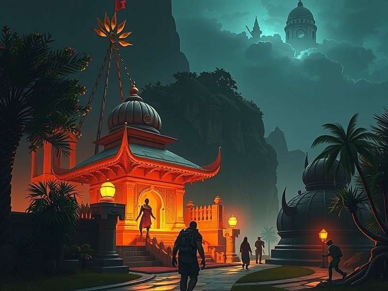Temple Run backstory fantasy illustration