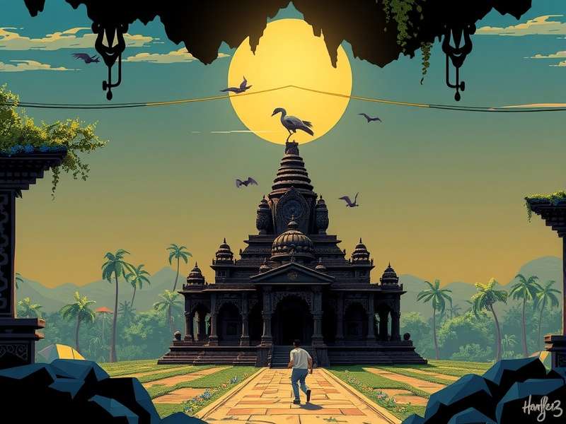 Temple Run Commodore 64 गेमप्ले स्क्रीनशॉट