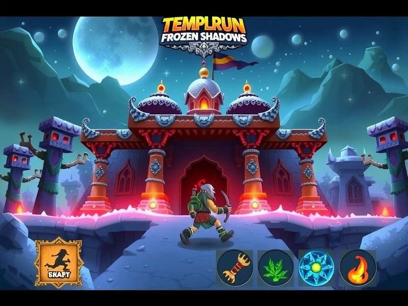 Temple Run Frozen Shadows gameplay screenshot