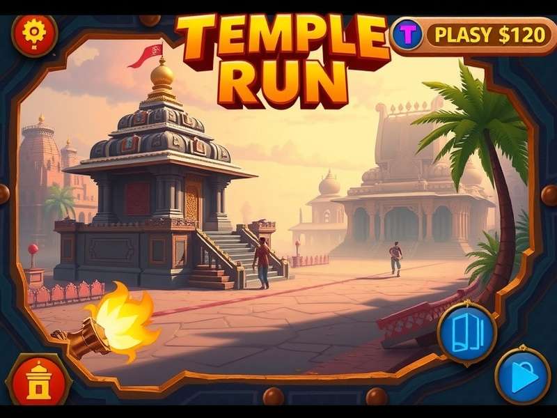 कंप्यूटर पर Temple Run गेमप्ले