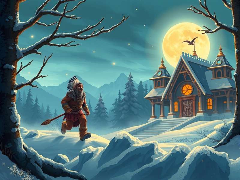 Temple Run 2 Winter Toyland Wolfman gameplay screenshot