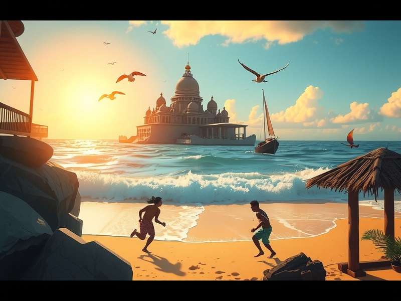 Temple Run 2 Beach गेमप्ले स्क्रीनशॉट