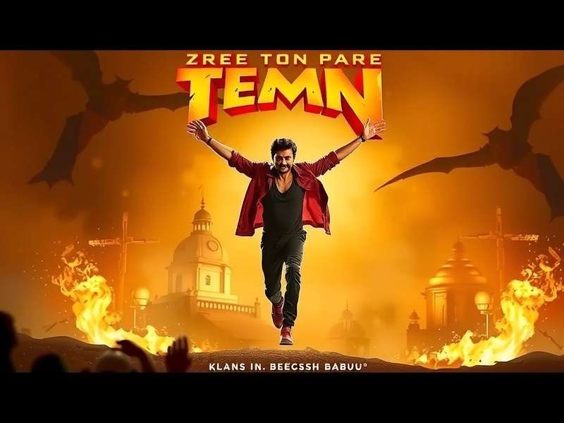 Temple Run Movie Poster featuring Mahesh Babu