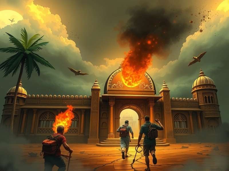 Temple Run Downfall 2004 गेमप्ले स्क्रीनशॉट