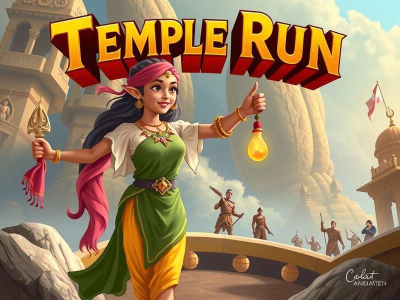 Temple Run Card Game इंटरफेस