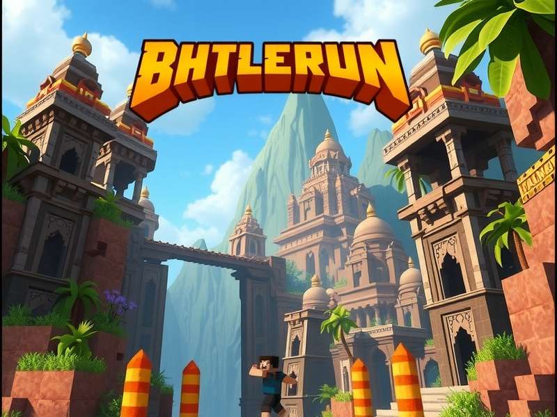 Minecraft Temple Run Map Bedrock Edition Gameplay