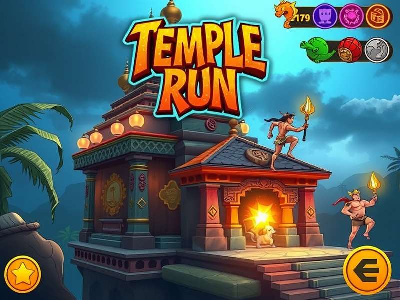 Temple Run iPad gameplay screenshot