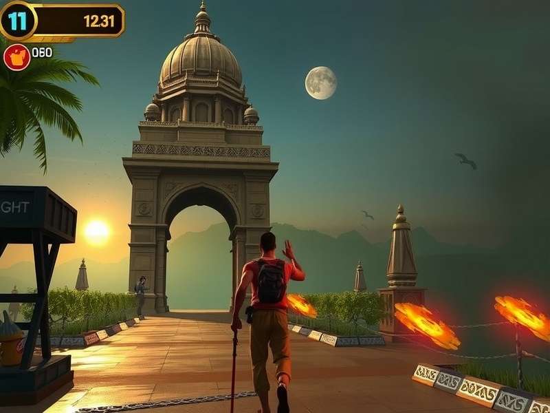 Temple Run में Motu का गेमप्ले