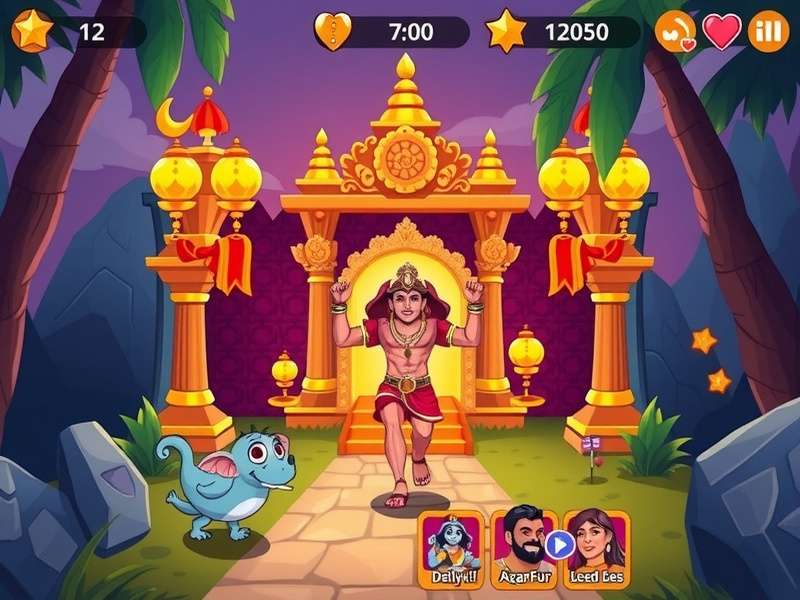Temple Run स्टैटिस्टिक्स ग्राफ
