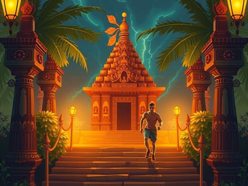 टेम्पल रन गेम का स्क्रीनशॉट
