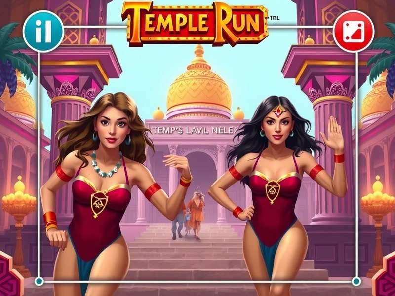 Temple Run Female Characters on SNL Stage