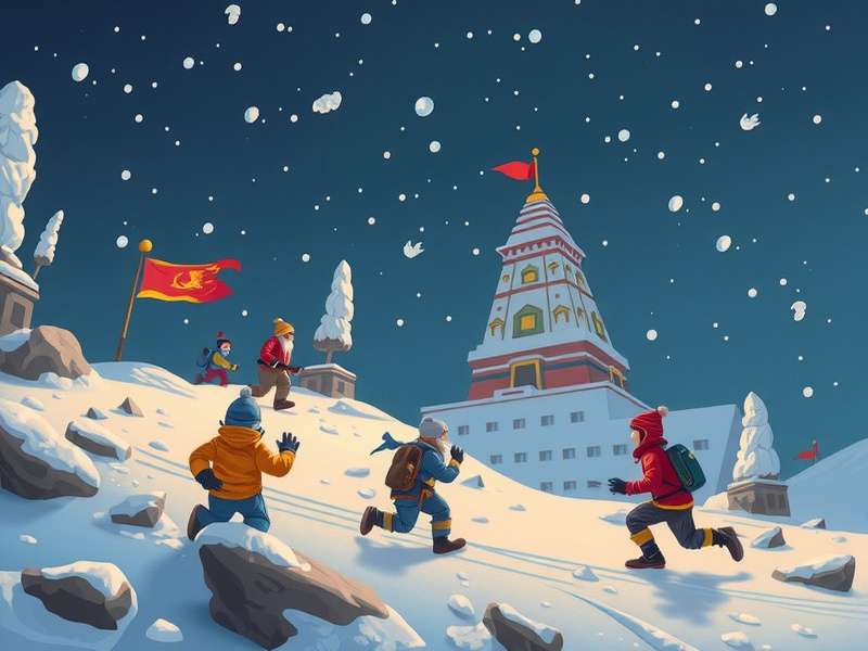 Temple Run Snow Level Gameplay