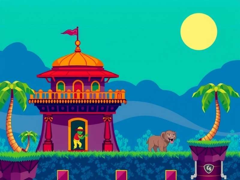 Commodore 64 कंसोल के साथ Temple Run